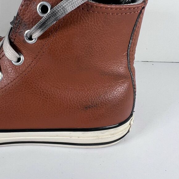 Converse Chuck Taylor All Star Wool Lined Leather Embroidered Shoes Youth Size 3 - Picture 5 of 11